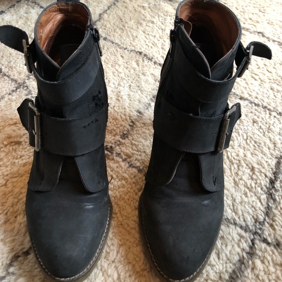 Kurt Geiger black buckle booties - Picture 3 of 8